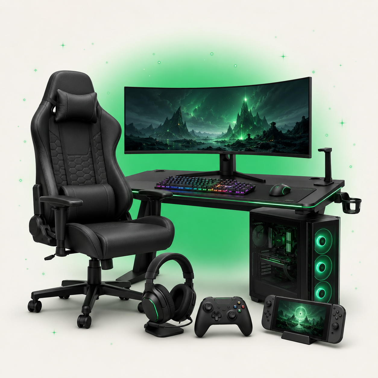 Gaming chair, battlestation setup, controller and headset — the Gaming deal feed