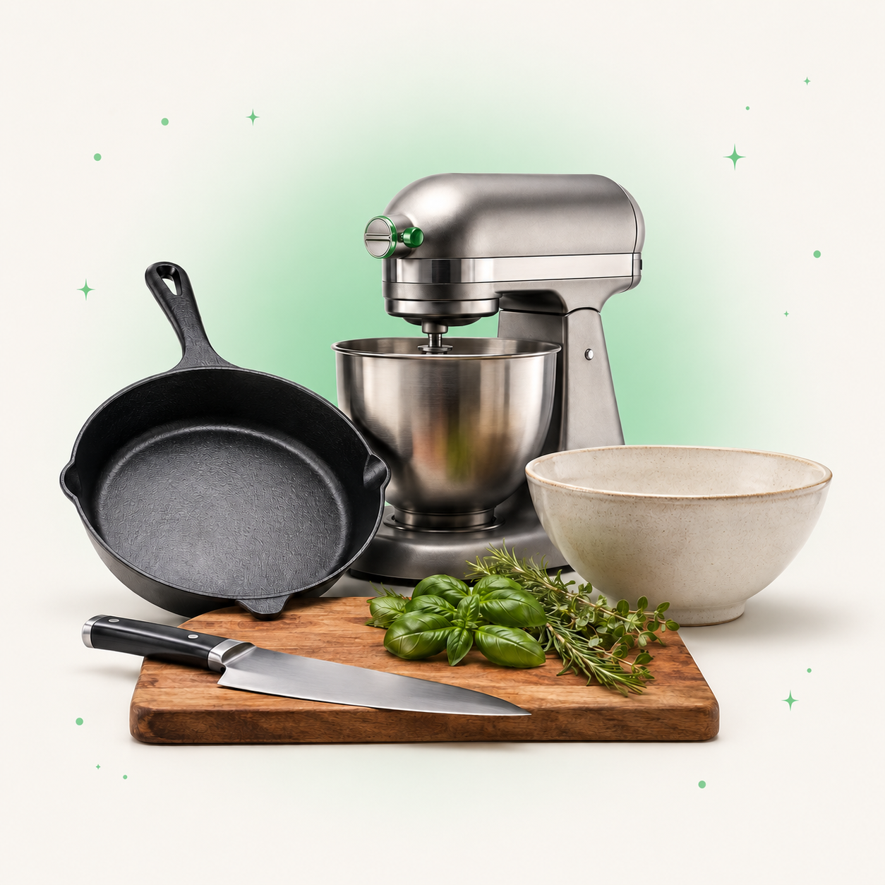 Chef's knife, cast-iron skillet, stand mixer and cookware — the Kitchen deal feed